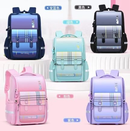 QUALITY CLASSY ORTHOPEDIC BOX SHAPE SCHOOL BAG(Suitable for higher primary class)