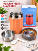1100ML QUALITY STAINLESS STEEL HOT&COLD VACUUM FOOD FLASK WITH INNEE PLATE AND SPOON - Image 2
