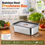 💯 QUALITY STAINLESS STEEL FOOD STORAGE CONTAINER - Image 6