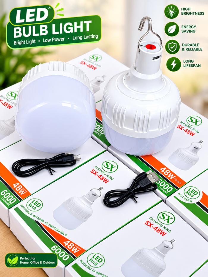 48W LITHIUM BATTERY 6000mah SOLAR WALL HANGING LED BULB(SX-2019) - Image 2