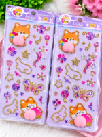 CUTE 3D SPARKLE RHINESTONE DECORATIVE STICKER GEM(For phone pouch,Cups,Diaries,Walls,Notepad n more)