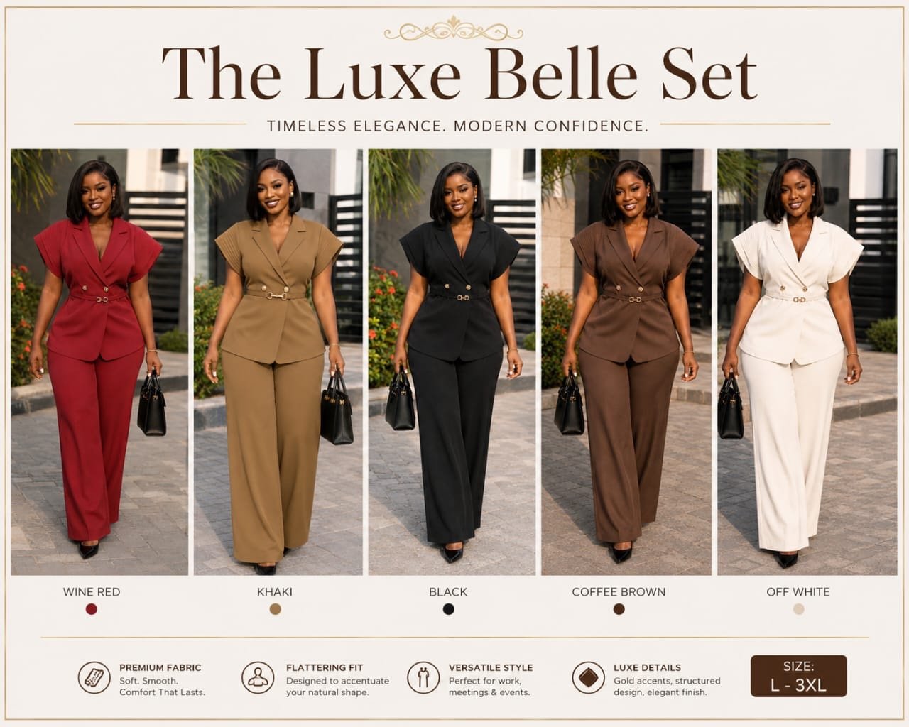 ee7dc4e8-60e3-4e11-b1f4-0c57036e9202 THE LUXE BELLE SET WITH BELT - Image 1