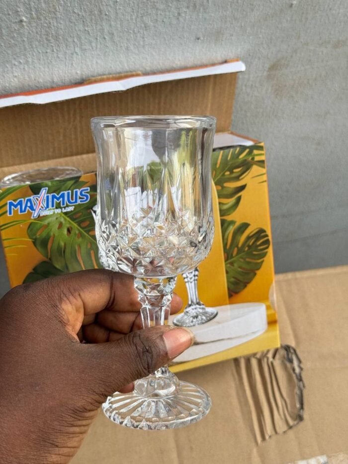 6PC MAX 208 WINE GLASS CUP - Image 2