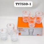 6PC QUALITY CUTE WHISKEY GLASS CUP••TY7510-1