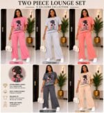 LUXURY STONE WASHED RHINESTONE EMBELLISHED 2 PIECE SET DESIGN 1