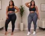 2in1 or 2 way use leopard skin pattern/plain black thick stretchy leggings(comes in a big plastic packaging box) - Image 9