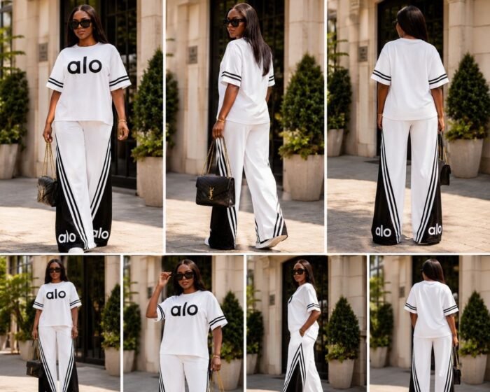 QUALITY ALO DESIGN STONE EMBELLISHED 2 PIECE - Image 4