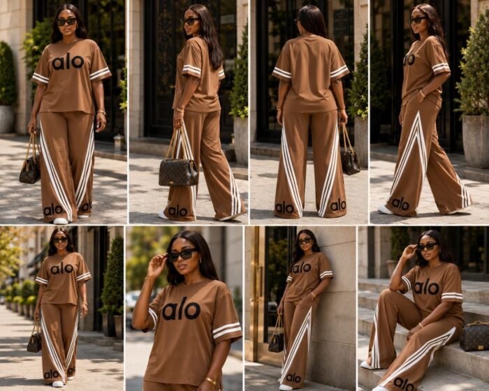 QUALITY ALO DESIGN STONE EMBELLISHED 2 PIECE - Image 3
