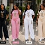 QUALITY YSL STONE EMBELLISHED DESIGNER 2 PIECE DESIGN 4