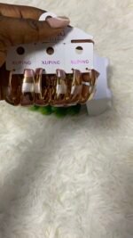 QUALITY NON TARNISH DURABLE 3 TONE XUPING EARRING DESIGN 2 - Image 2