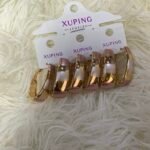QUALITY NON TARNISH DURABLE 3 TONE XUPING EARRING DESIGN 2
