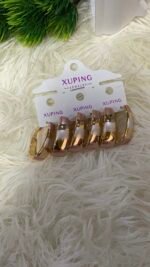 QUALITY NON TARNISH DURABLE 3 TONE XUPING EARRING DESIGN 2