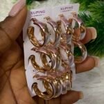 QUALITY NON TARNISH DURABLE 3 TONE XUPING EARRING DESIGN 3