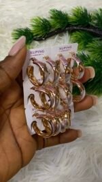 QUALITY NON TARNISH DURABLE 3 TONE XUPING EARRING DESIGN 3