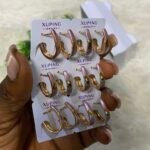 QUALITY NON TARNISH DURABLE 3 TONE XUPING EARRING DESIGN 5