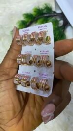QUALITY NON TARNISH DURABLE 3 TONE XUPING EARRING DESIGN 6