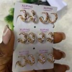 QUALITY NON TARNISH DURABLE 3 TONE XUPING EARRING DESIGN 9