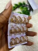 QUALITY NON TARNISH DURABLE 3 TONE XUPING EARRING DESIGN 10