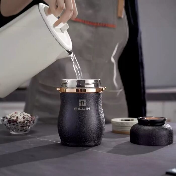 1LTR QUALITY AILIJIN DOUBLE DECKED STAINLESS STEEL FOOD FLASK(THIS IS ORIGINAL,TESTED AND CONFIMED) - Image 3