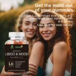 60PC Women’s Libido & Mood Gummies contain KSM-66® Ashwagandha, red maca root, chasteberry (Vitex), dong quai, and probiotic
