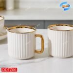 32PC HIGH QUALITY LUXURYNORDIC PORCELAIN WHITE/GOLD CERAMIC DINNER WARE SET CODE DDTZ06 - Image 3