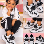 BLACK BLOOM RIBBON CHUNKY GIRLIE SNEAKERS DSG 9(Ember 2026