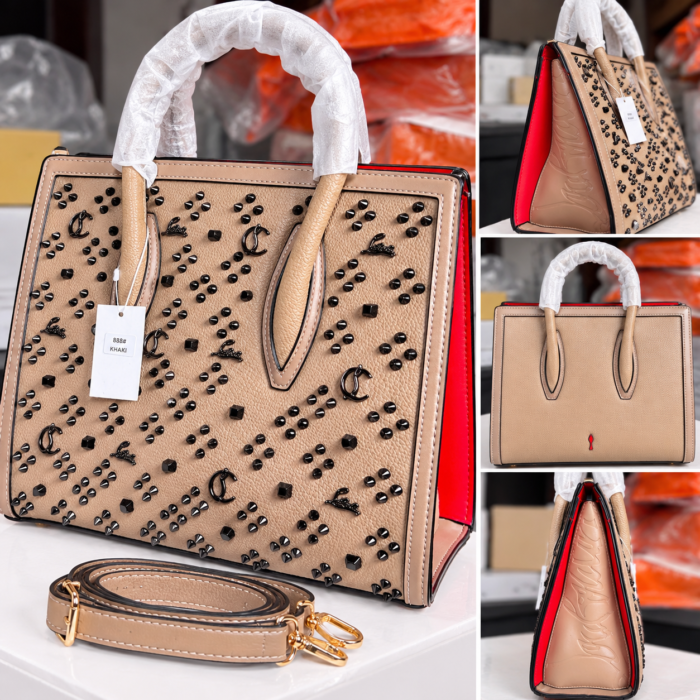CHRISTIAN LOUBOUTIN DESIGNER INSPIRED SPIKED STRUCTURE HANDBAG Ember 2026 CODE 888 - Image 6