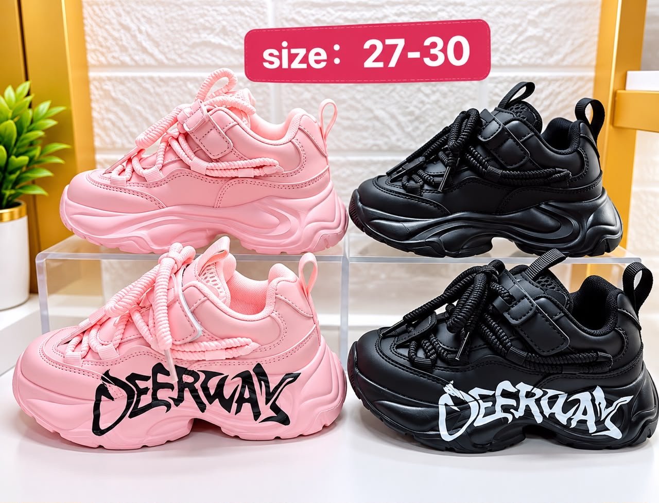 13fc208d-de89-47e3-bf2b-900b9437c789 DEERWAY CHUNKY GRAFFITI SNEAKERS DSG 6(Ember 2026) - Image 1