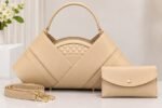 CLASSIQUE QUILTED V SHAPE STATEMENT LEATHER HANDBAG WITH MINI PURSE CODE L77 - Image 8
