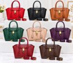 EXECUTIVE TIMELESS ELEGANT LOCK STRUCTURE LEATHER HANDBAG CODE 30724