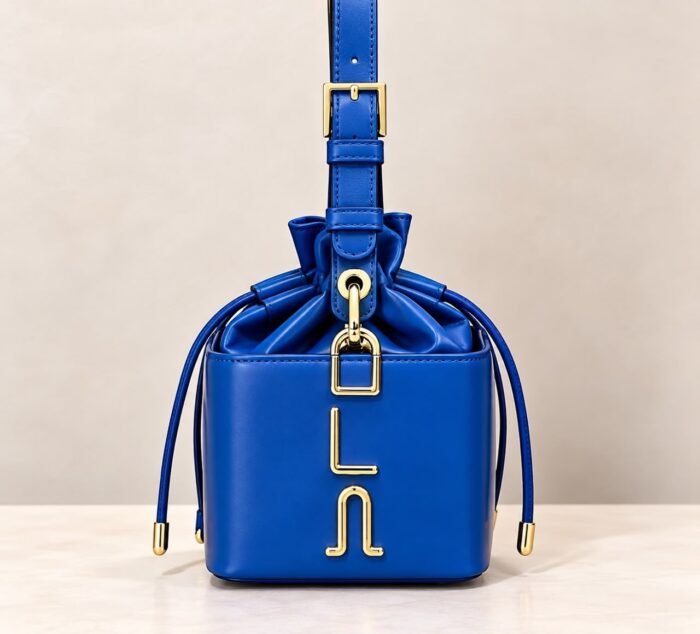 LUXURY CLASSY MINI DRAWSTRING GOLD DETAIL BUCKET BAG CODE 9118(Ember 2026) - Image 9