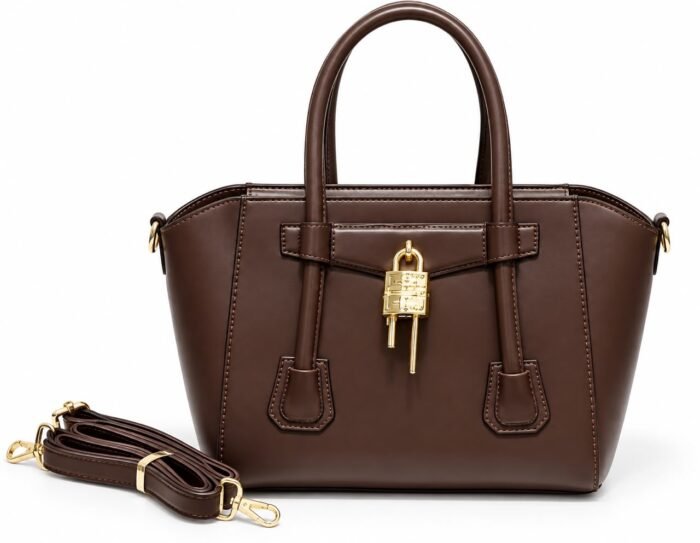 EXECUTIVE TIMELESS ELEGANT LOCK STRUCTURE LEATHER HANDBAG CODE 30724 - Image 2