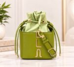 LUXURY CLASSY MINI DRAWSTRING GOLD DETAIL BUCKET BAG CODE 9118(Ember 2026) - Image 11