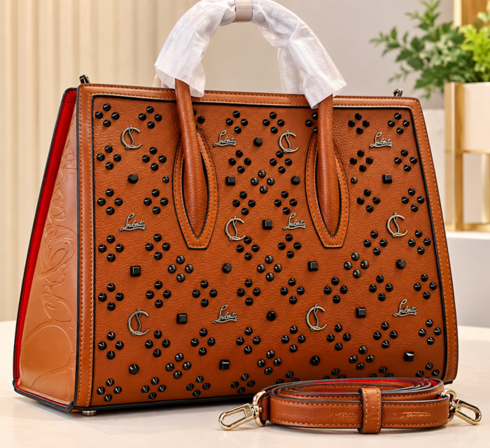 CHRISTIAN LOUBOUTIN DESIGNER INSPIRED SPIKED STRUCTURE HANDBAG Ember 2026 CODE 888 - Image 4