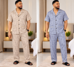 MEN 2PC PYJAMAS SET QUALITY SHIRT AND TROUSER NIGHT WEAR DSG 11