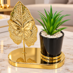 LUXURY GOLD&LEAF BUTTERFLY PLANT HOME DECOR DSG 5(Perfect for Living room,Bedroom,office,console n more)Ember 2026