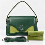 TIMELESS ELEGANCE C LUXE QUALITY STRUCTURE LEATHER HANDBAG WITH MINI PURSE CODE 1917 - Image 8