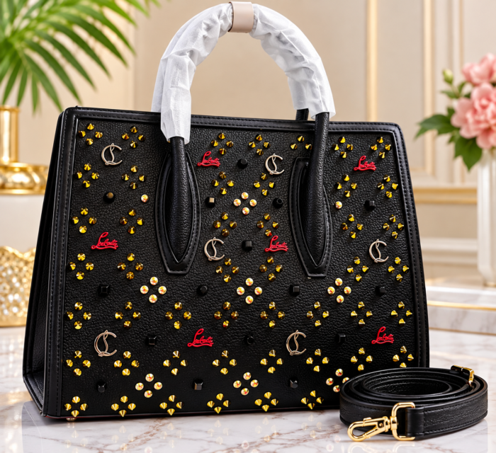 CHRISTIAN LOUBOUTIN DESIGNER INSPIRED SPIKED STRUCTURE HANDBAG Ember 2026 CODE 888 - Image 3