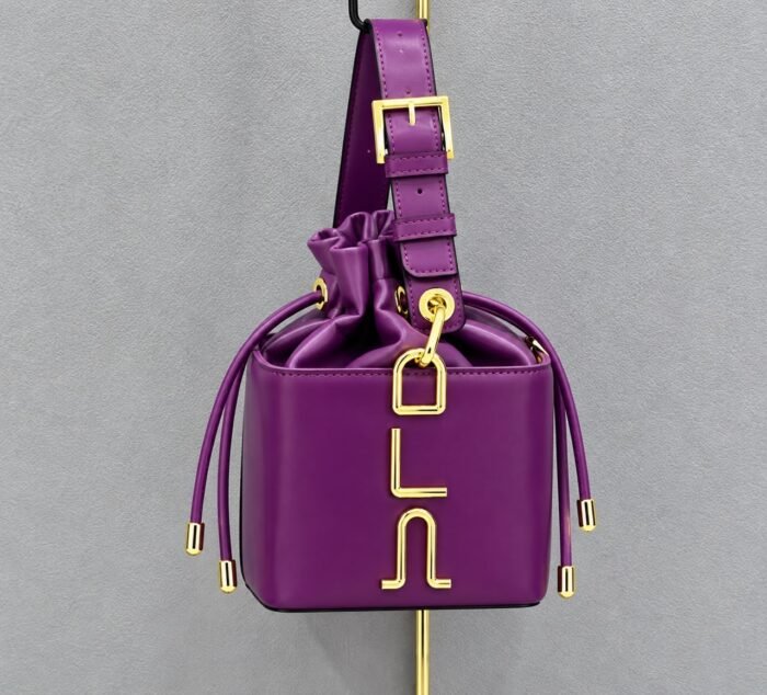 LUXURY CLASSY MINI DRAWSTRING GOLD DETAIL BUCKET BAG CODE 9118(Ember 2026) - Image 6