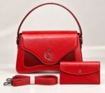 TIMELESS ELEGANCE C LUXE QUALITY STRUCTURE LEATHER HANDBAG WITH MINI PURSE CODE 1917 - Image 6