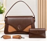 TIMELESS ELEGANCE C LUXE QUALITY STRUCTURE LEATHER HANDBAG WITH MINI PURSE CODE 1917 - Image 4