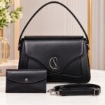 TIMELESS ELEGANCE C LUXE QUALITY STRUCTURE LEATHER HANDBAG WITH MINI PURSE CODE 1917 - Image 5