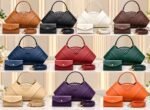 CLASSIQUE QUILTED V SHAPE STATEMENT LEATHER HANDBAG WITH MINI PURSE CODE L77