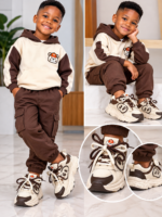 MINI PANDA TWO TONE CHUNKY KIDS SNEAKERS DSG 1 - Image 2