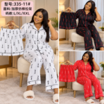 3PC PYJAMAS SET QUALITY SHIRT,SHORT AND TROUSER NIGHT WEAR DSG 4(CODE 335-11)