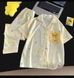 3PC KIDS QUALITY SHIRT SHORT AND TROUSER PYJAMAS SET DSG 9 - Image 3