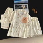 3PC KIDS QUALITY SHIRT SHORT AND TROUSER PYJAMAS SET DSG 9