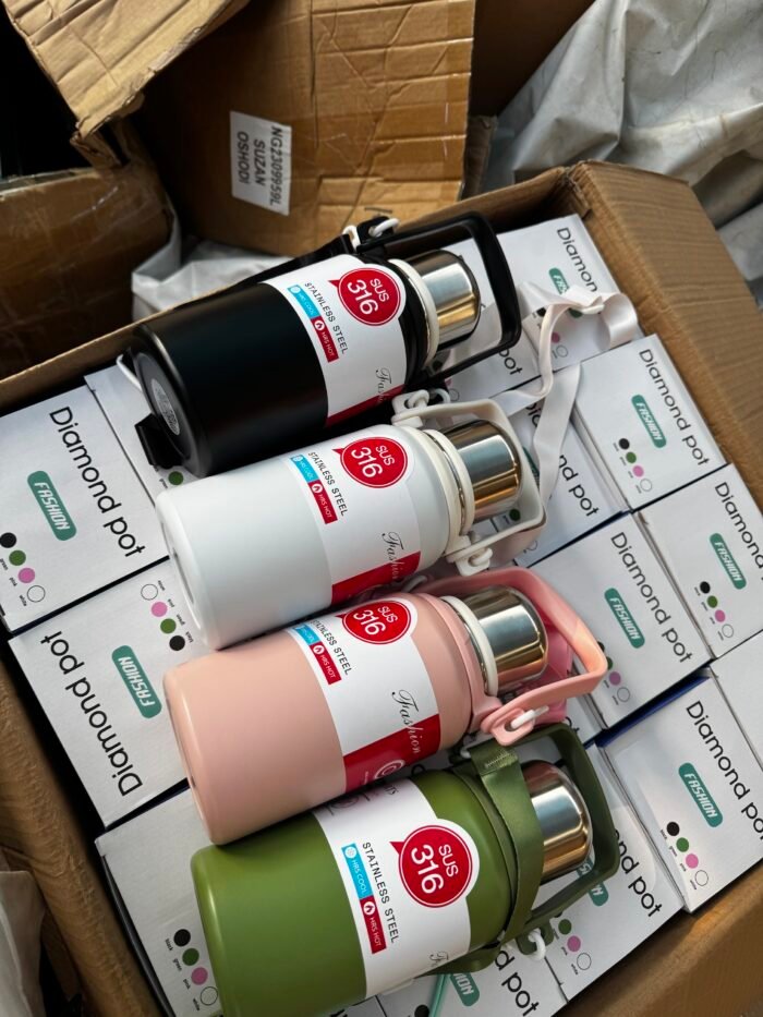1000ML 316 QUALITY STAINLESS STEEL VACUUM FLASK(Hot and cold) - Image 2