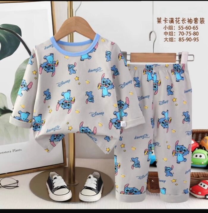 💯 PURE COTTON QUALITY KIDDIES LONG TOP AND TROUSER PYJAMAS 13(Ember 2026) - Image 11