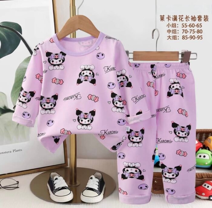 💯 PURE COTTON QUALITY KIDDIES LONG TOP AND TROUSER PYJAMAS 13(Ember 2026) - Image 9